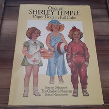 Shirley Temple Paper Dolls Clothing Childrens Museum Boston MA 1988