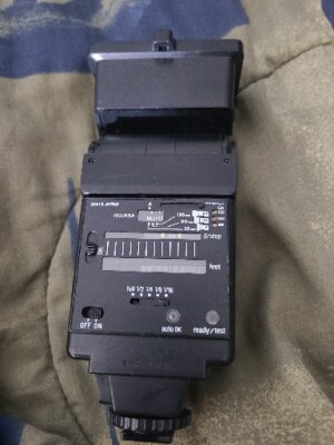 Vintage Minolta Pentax Sunpak Auto26SR Thyristor Battery Flash Pack Canon Kodak
