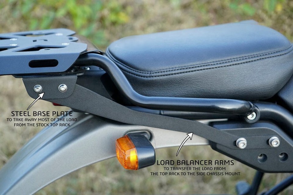 "TOP RACK, BLACK" FIT FOR ROYAL ENFIELD HIMALAYAN BS6 eBay