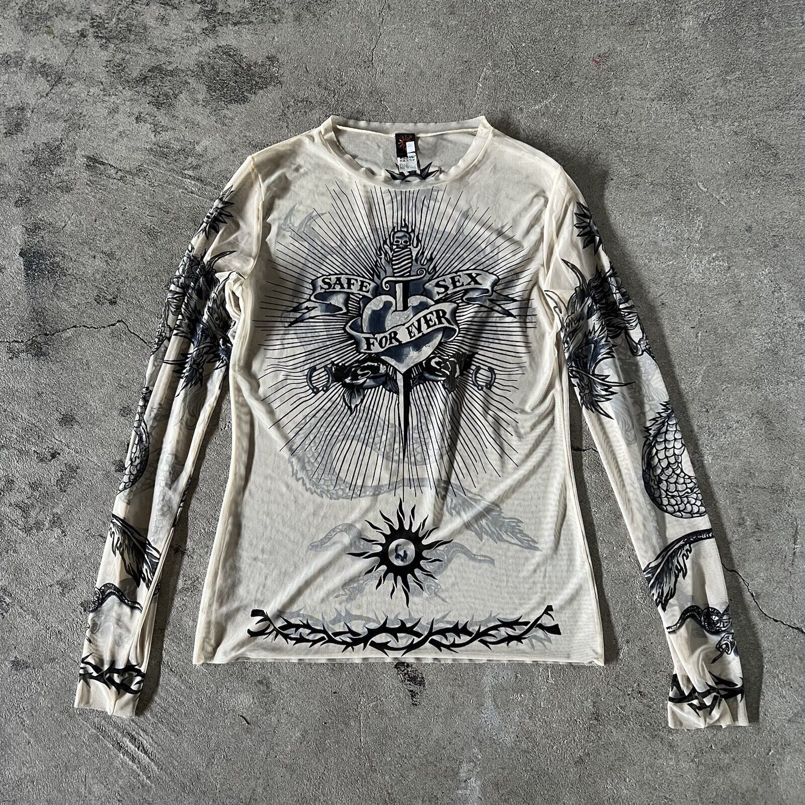 Louis Vuitton Graphic Mesh Long Sleeve T-Shirt