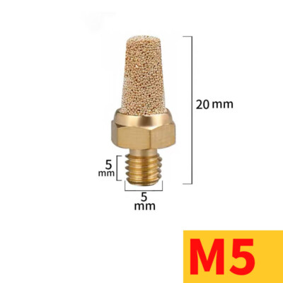 PATIKIL 10x Pneumatik-Schalldämpfer G 1/8 – Sinterbronze, Messing, 145 Psi, Für Luftkompressoren & Magnetventile
