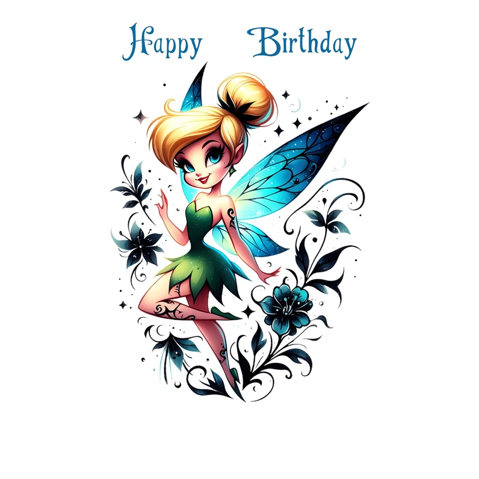 Tinkerbell Personalised Wrapping Paper – Fairy Birthday Gift Wrap for Girls 61cm - Image 3 of 4