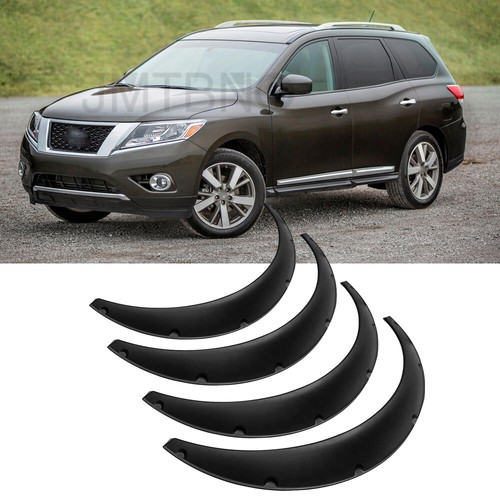 For Nissan Pathfinder 4.5" Car Flexible Fender Flares Wheel Arches Wide