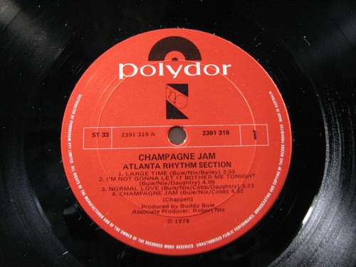 ATLANTA RHYTHM SECTION Champagne Jam LP SirH70 - Picture 3 of 3