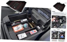 Center Console Organizer Compatible with 2019-2022 Chevy Silverado 1500/GMC Red