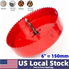 6-Inch 150mm Hole Saw Blade Corn Hole Drilling Cutter Tool Drill Bit DIY Wood US