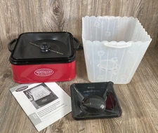 Nostalgia Electrics Stirring Popcorn Maker Theater style Bucket Lid, Manual Work