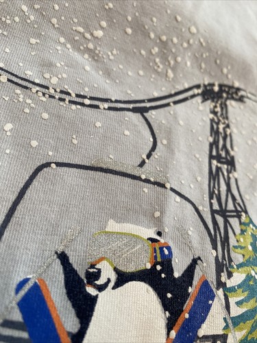 Tommy Bahama Boys Size 18 Months Gray Skiing Theme Short Sleeve T-shirt - Picture 5 of 12