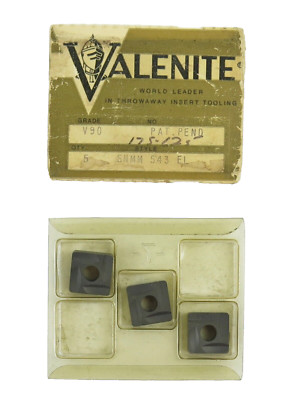 Valenite SNMN-543 EL V90 Carbide Insert Pack of 3 (New Old Stock)