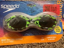 Speedo Junior 6-14 Swimming Goggles New in Box Glide Print