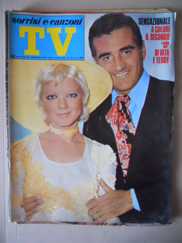 TV Sorrisi e Canzoni 39 1971 Rita Pavone Little Tony Romina Power [G748] - Afbeelding 1 van 1