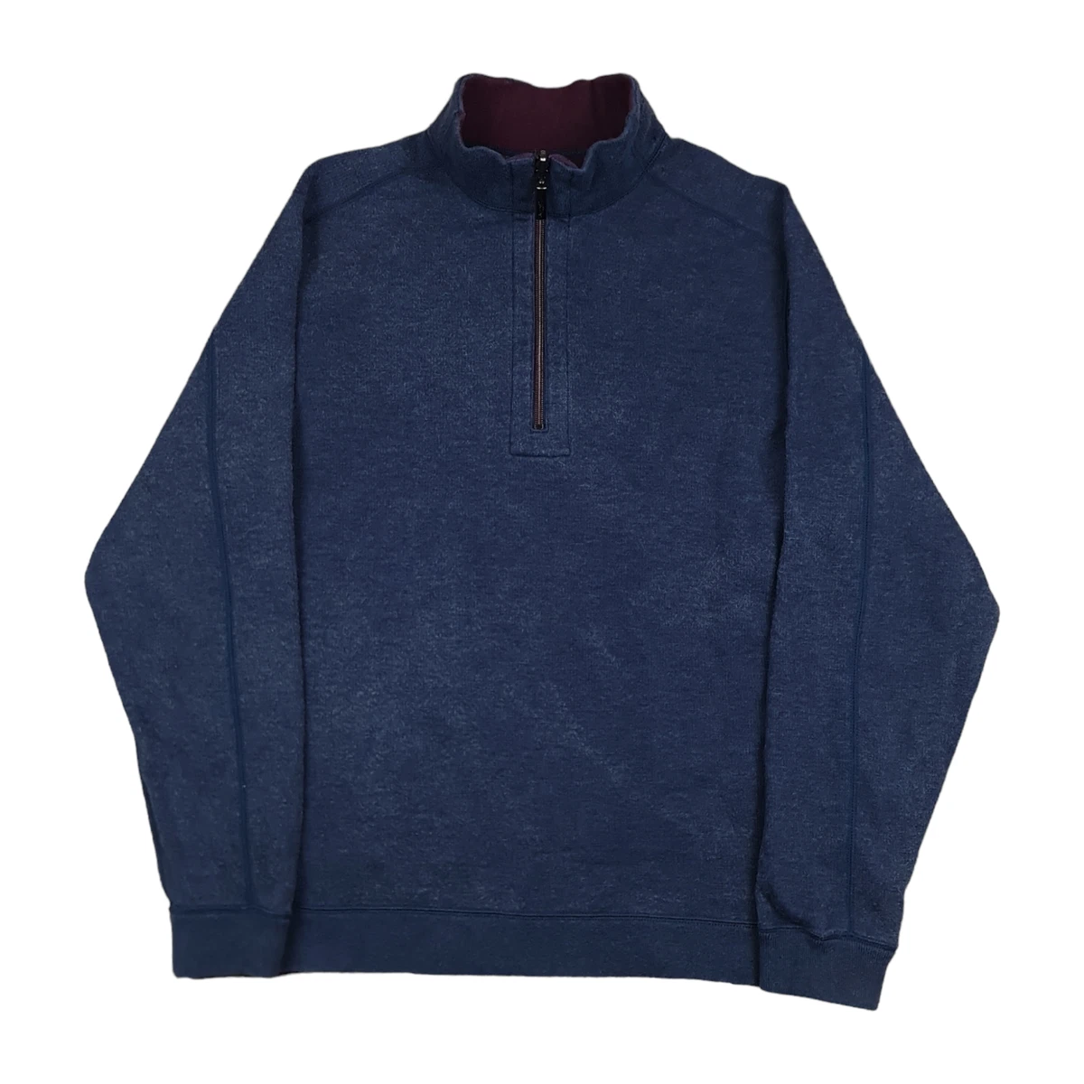 Tommy Bahama 1 4 Zip Sweater Jumper Navy Blue Mens Size Large eBay