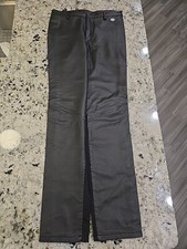 GENUINE Harley Davidson Womens Black Leather/Spandex Pivot Pants - Size 40/12