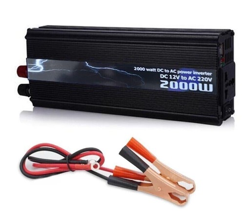 Kit Fotovoltaico 2 KW Pwm Inverter 2000W Pannello Solare 200W Batteria 120 Amp - Foto 3 di 7