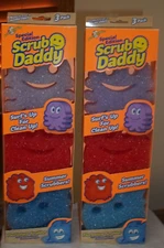 NIB 6 BEACH BUDDIES SCRUB DADDY FLEXTEXTURE SCRUBBER