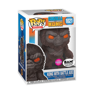 Kong with Battle Axe Flocked #1021