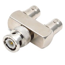 High Quality BNC Connector Adapter Kits BNC Male to Dual BNC Female Splitter