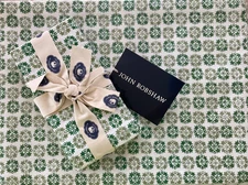 John Robshaw~Bhavin Sage~4 cloth PLACEMATS + 4 cloth NAPKINS~100% Cotton~NWT~