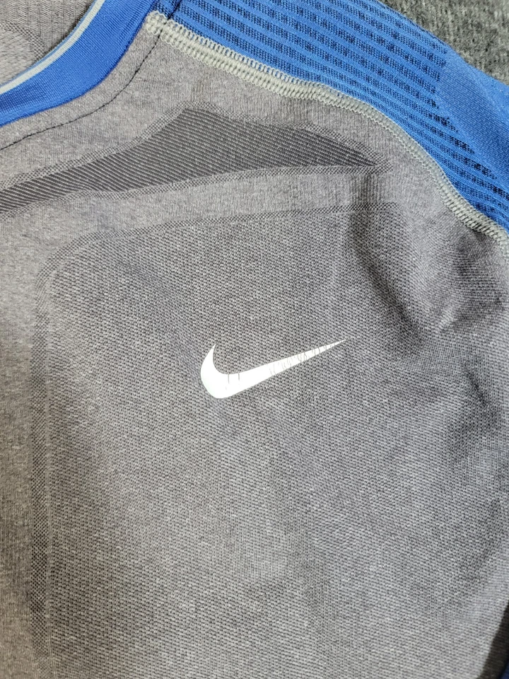Nike Pro HyperCool MLB Long Sleeve Compression Top XXL Gray Blue On-Field - Image 4 of 4
