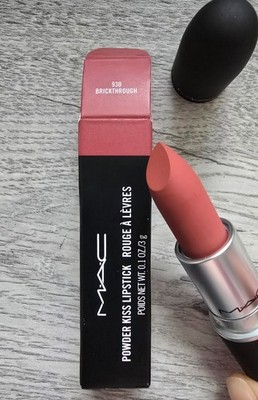 MAC Powder Kiss Lippenstift | 930 Brickthrough | 3g/0,10oz | Neu im Karton   Original