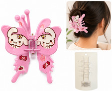 Cute Pink Cartoon Butterfly Hair Claw Clip