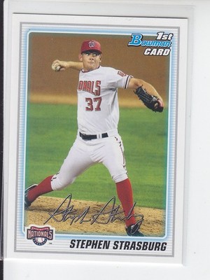 2010 Bowman STEPHEN STRASBURG 1st Card Nationals BP1