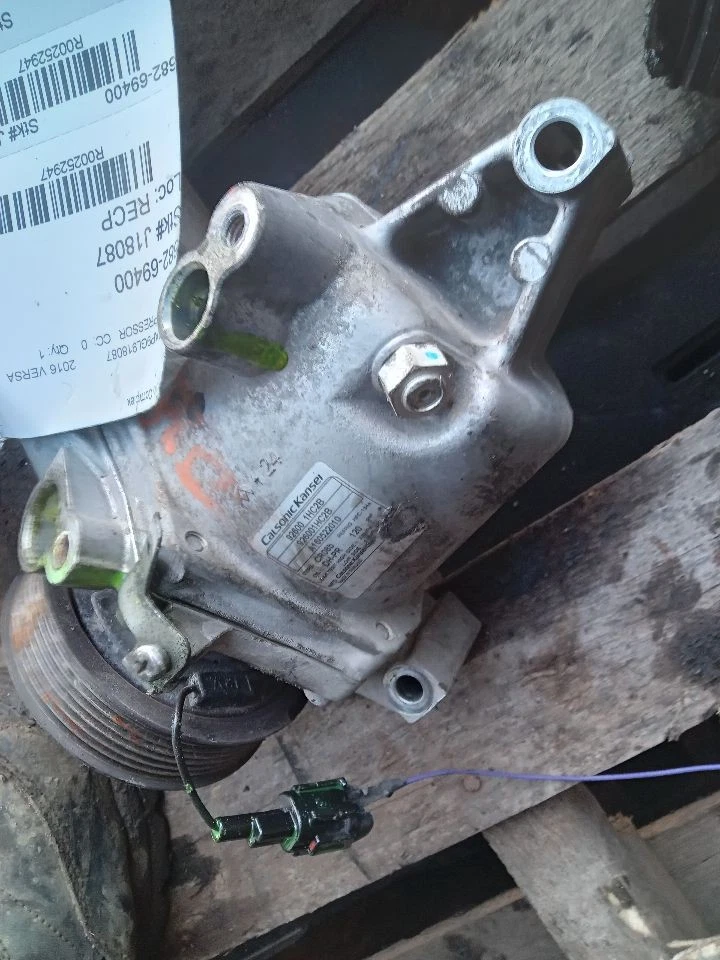 Used A/C Compressor fits: 2016 Nissan Versa 1.6L Sdn from 04/01/14 Grade A - Image 3 of 4