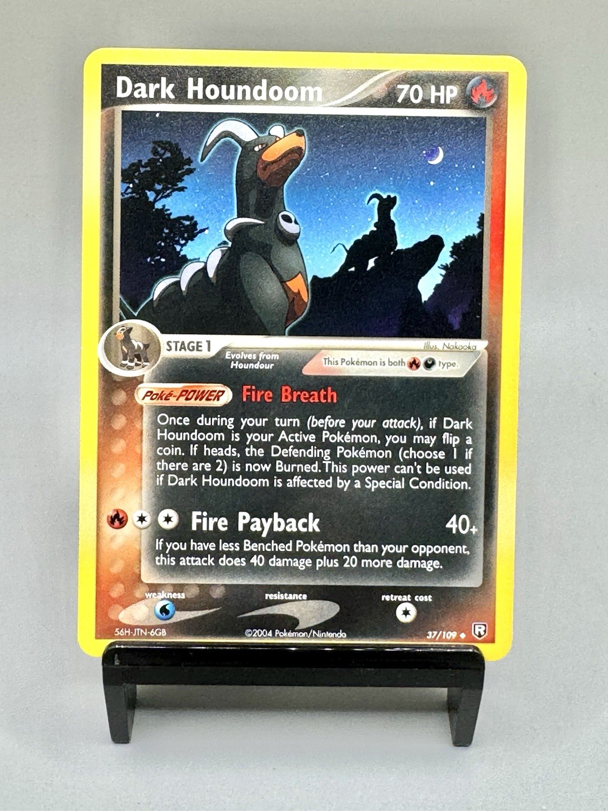 Pokemon TCG  Dark Houndoom 37/109 Regular Team Rocket Returns Near-Mint NM