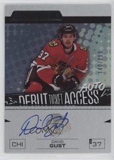 2023-24 Upper Deck Credentials Debut Ticket Access 140/299 David Gust Auto 0b2