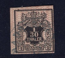 Hanovre Michel Numéro 10 a oblitéré