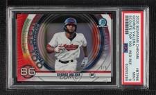 2020 Bowman Scouts Top 100 Chrome Red Refractor 2/5 George Valera PSA 9 00jz