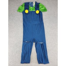 Nintendo Super Mario Luigi Kids Costume Jumpsuit One Piece Size LG 10-12