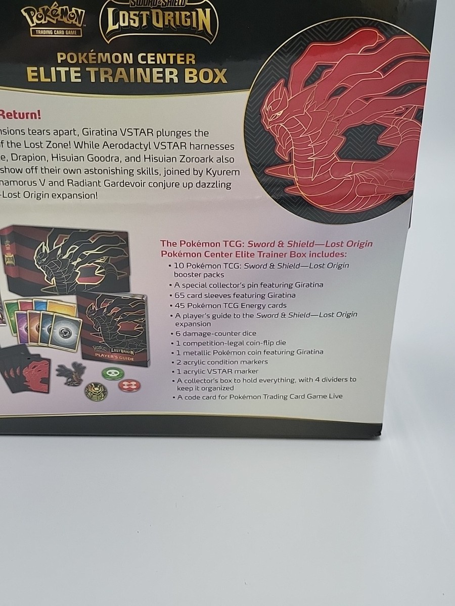 Pokmon TCG Sword & Shield Lost Origin Pokmon Center Elite Trainer Box -  85135 820650851353| eBay