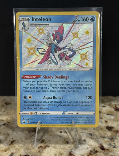 Inteleon SV027/SV122 Shining Fates Shiny Vault Shiny Holo Rare