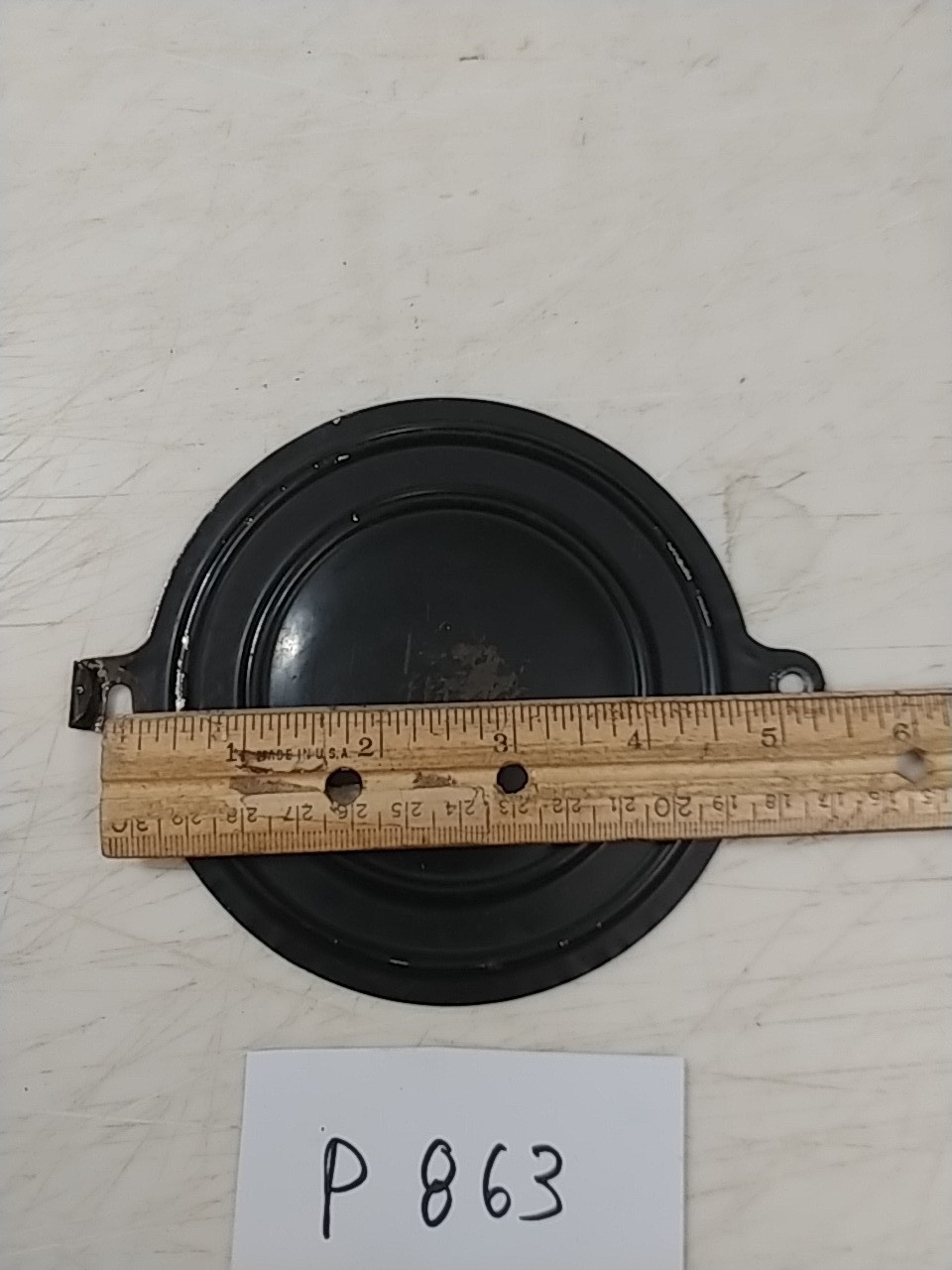 NEW HAVEN IRON CASE MANTLE CLOCK BACK DOOR