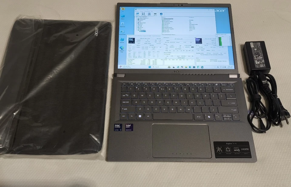 Acer Aspire 14 AI, 14“ TOUCH, Intel Core Ultra 5 226V, 16 GB, 1 TB, LIKE NEW - Bild 2 von 4