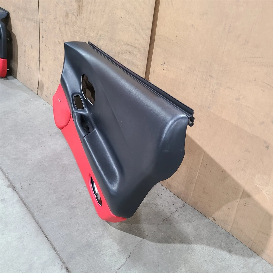 Juego de pares de paneles de moldura de puerta interior rojo Corvette C5 97-04 Aa7374 Foto 3 de 4