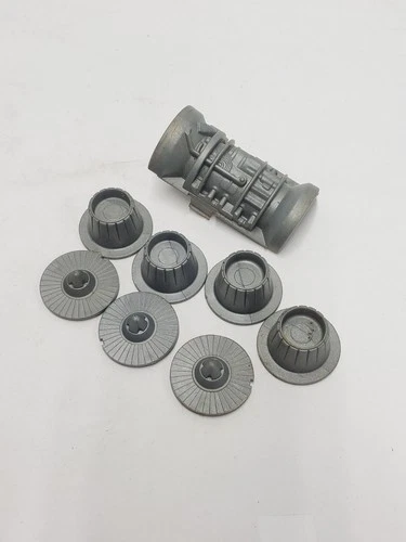 1984 Gi Joe Cobra Rattler Engine Turbine Cover Vehicle Part Lot Hasbro Vintage