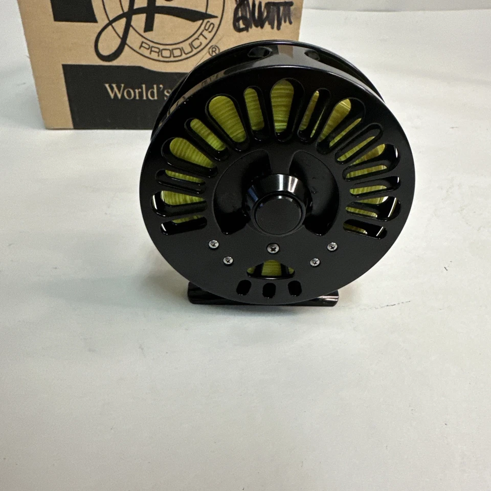 Carrete de pesca con mosca Abel Creek AC2 negro brillante. Hecho en USA. Con estuche. ENVÍO GRATIS Foto 4 de 4