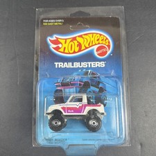 Hot Wheels Vintage Street Roader Trailbusters 1470 1989 White Unpunched I3