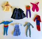 Vintage Mego Hasbro 8 inch Superhero / Starwars Wizard outfits / costumes TLC