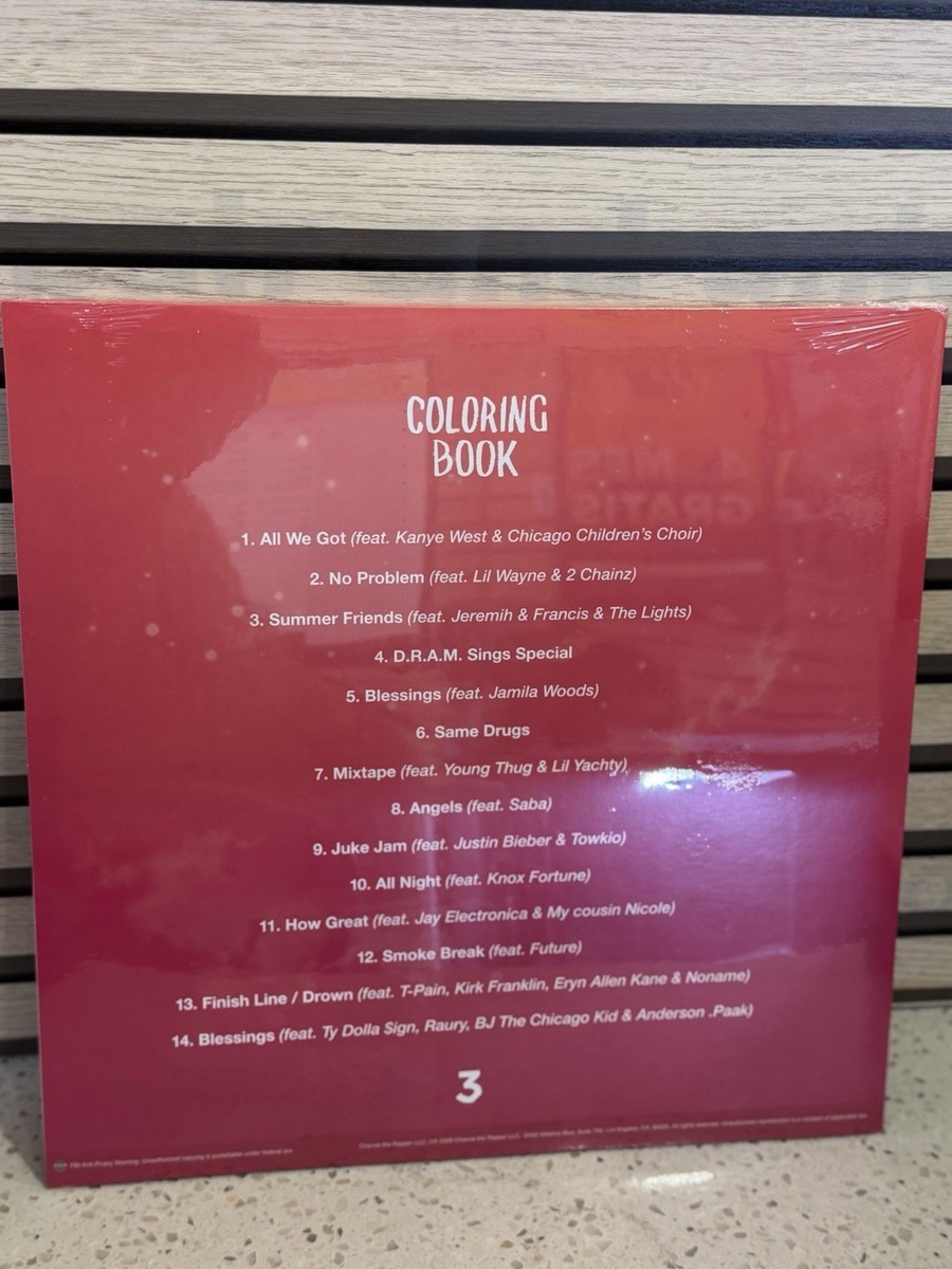 Chance the Rapper Coloring Book Vinyl LP Pink 2026 10th