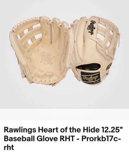 Rawlings Heart of the Hide 12.25" Baseball Glove RHT - Prorkb17c-rht