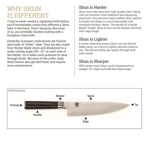 Shun Classic 6" Chef's Knife DM0723 - Handcrafted in Japan - NEW - Picture 4 of 5