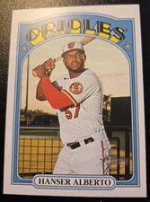 2021 Topps Heritage Baseball Hanser Alberto #127 Baltimore Orioles