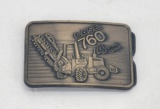 Case 760 4 Wheel Steer Trencher Belt Buckle 1985 Limited Edition USA B08
