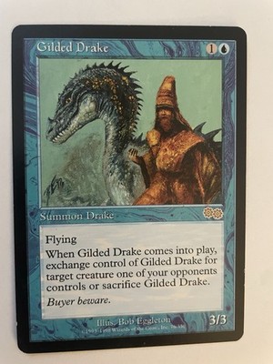 Gilded Drake MTG Urza s Saga 1998 Rare #76 Reserved List LP
