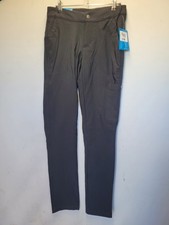 Columbia Womens 4 Regular Active Fit Omni-shield Black Pants Outdoors Hike 3804