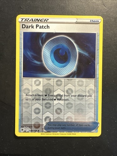 2022 Pokémon Astral Radiance Reverse Holo Trainer Item Dark Patch 139 /189 - Picture 1 of 2
