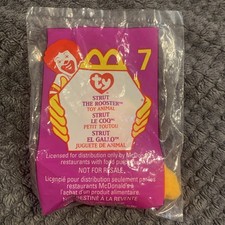Ty Beanie Baby Strut The Rooster McDonalds Collectible Plush Retired Original 7